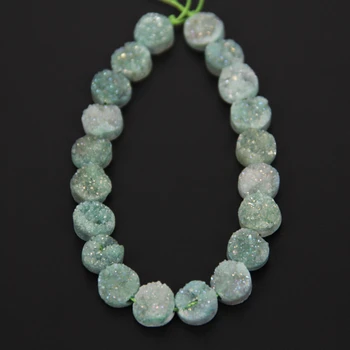 Green Titanium Druzy Drilled Flat Round Shape Beads Strand Necklace,Natural Drusy Geode Slab Beads Jewelry Supplies
Green Titanium Druzy Drilled Flat Round Shape Beads Strand Necklace,Natural Drusy Geode Slab Beads Jewelry Supplies