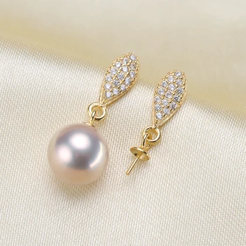 S925 Sterling Silver Oval Design Pearl Earrings Fittings Women DIY Pearl Earrings Components Silver&Gold Color 3Pairs/Lot
S925 Sterling Silver Oval Design Pearl Earrings Fittings Women DIY Pearl Earrings Components Silver&Gold Color 3Pairs/Lot