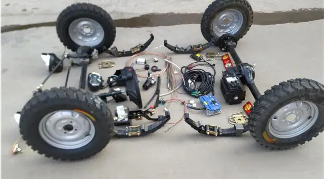 Dining Car AC Electric Quadricycle Chassis 60V 72V 3000W Motor Front 1.2M Rear Axle Steering Rack Wheel With 500-12 Wheels 
Dining Car AC Electric Quadricycle Chassis 60V 72V 3000W Motor Front 1.2M Rear Axle Steering Rack Wheel With 500-12 Wheels