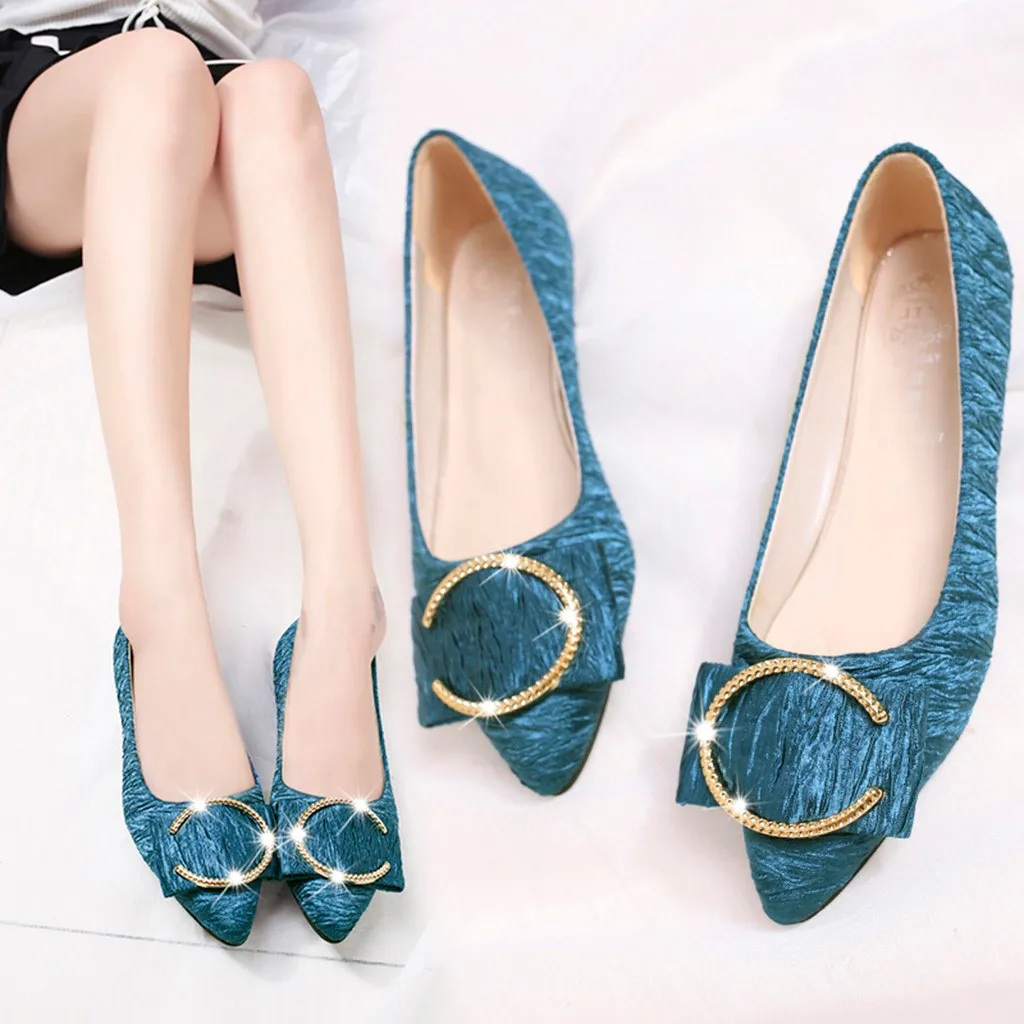 SAGACE Women Casual Metal Shallow Pointed Toe Loafers Flats Soft Ladies Shoes Fashion Spring Autumn Women Single Shoes
SAGACE Women Casual Metal Shallow Pointed Toe Loafers Flats Soft Ladies Shoes Fashion Spring Autumn Women Single Shoes