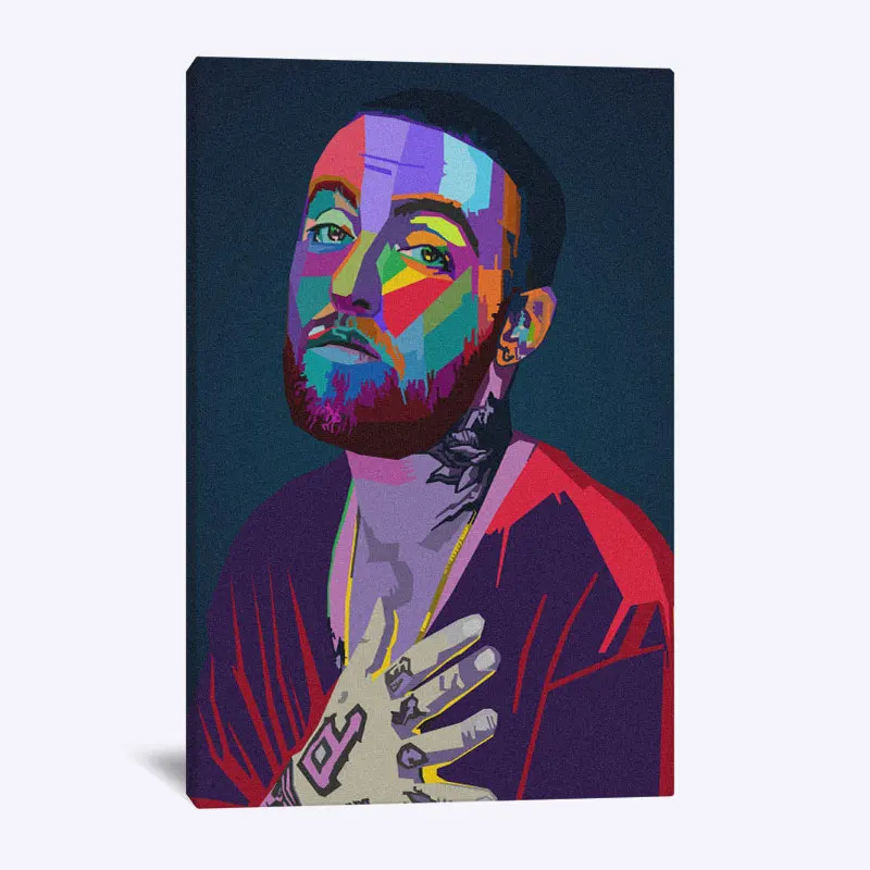 Mac Miller rapper Painting Poster Wall Art Canvas For Living Room Home Bedroom Study Dorm room Apartment Decoration Prints | Дом и сад