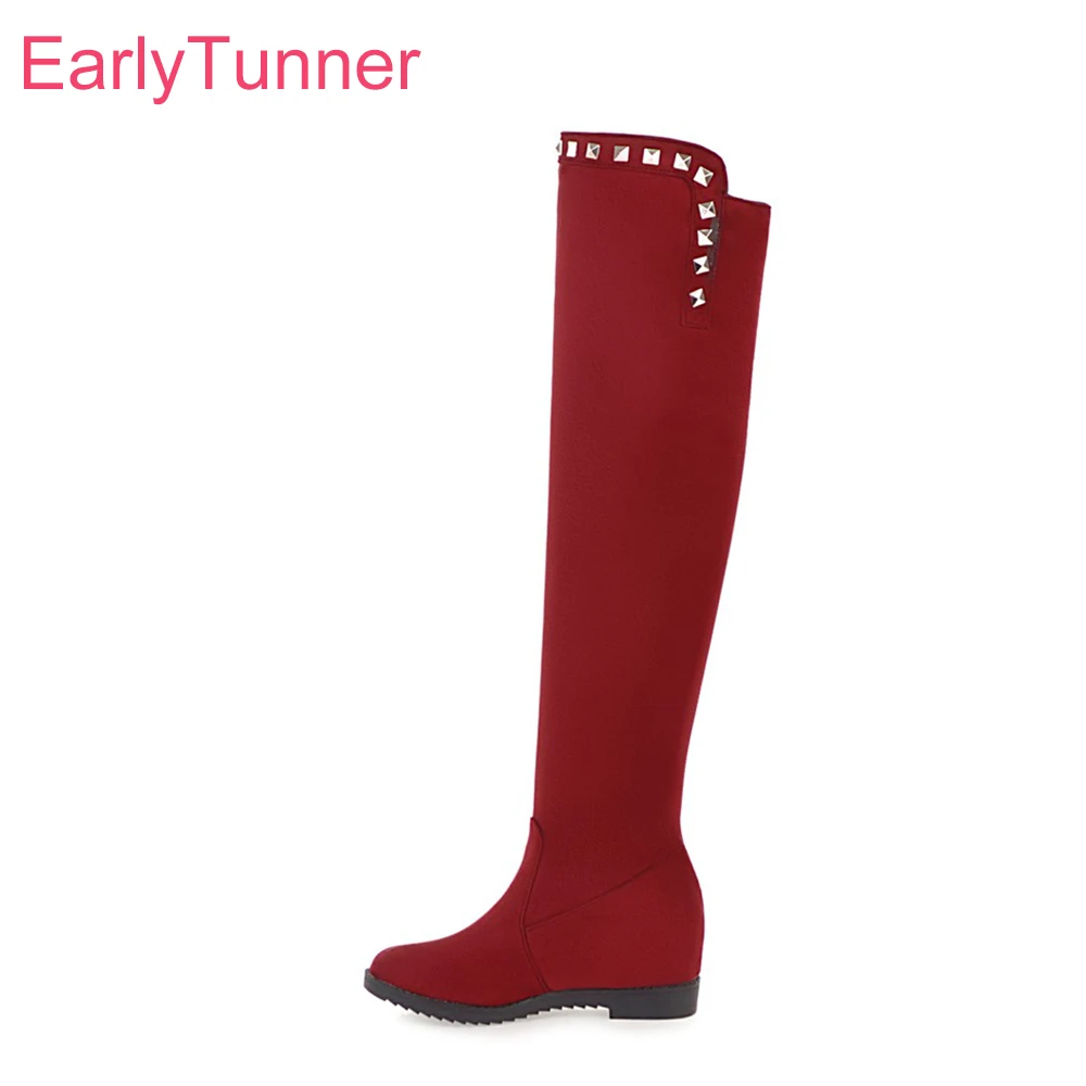 Hot 2018 Brand New Winter Red Black Women Thigh High Slouch Boots Comfortable Lady Revits Shoes EL185 Plus Big Size 10 30 45 50
Hot 2018 Brand New Winter Red Black Women Thigh High Slouch Boots Comfortable Lady Revits Shoes EL185 Plus Big Size 10 30 45 50