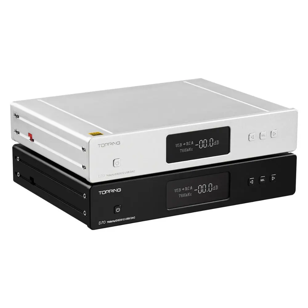 Topping D70 2* AK4497 AK4118 XMOS USB DAC DSD512 PCM 32Bit/768kHZ Support IIS input
Topping D70 2* AK4497 AK4118 XMOS USB DAC DSD512 PCM 32Bit/768kHZ Support IIS input