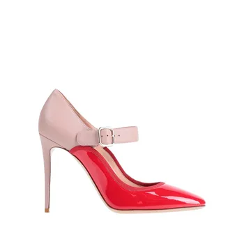Ladies Pink Red Contrast Color Stiletto Women Pumps Pointed Toe Buckle Bridal Shoes woman High Heels Pumps Women Party Wedding 
Ladies Pink Red Contrast Color Stiletto Women Pumps Pointed Toe Buckle Bridal Shoes woman High Heels Pumps Women Party Wedding