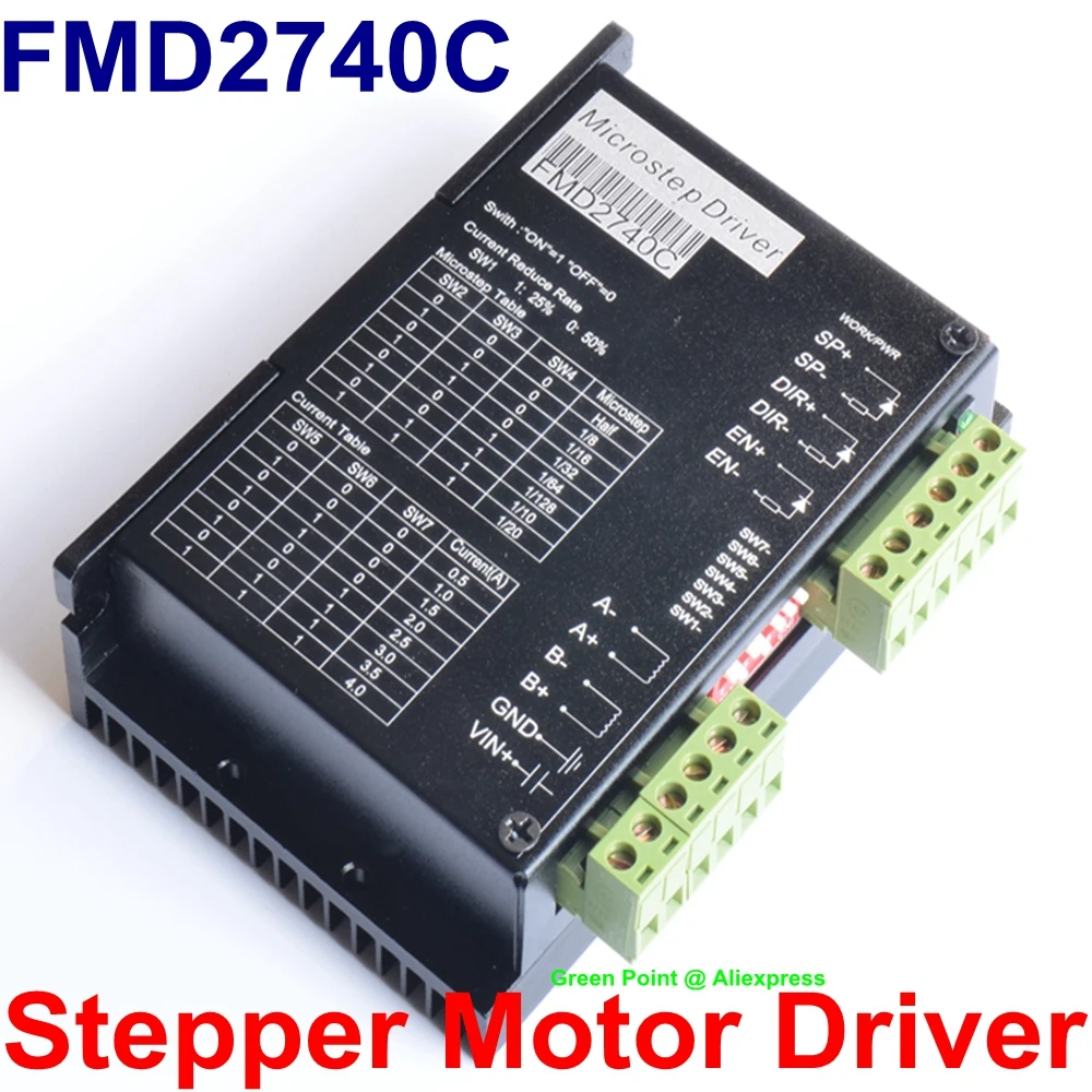 Новый продукт Драйвер шагового двигателя FMD2740C 50 В постоянного тока/4A/128 CNC драйвер