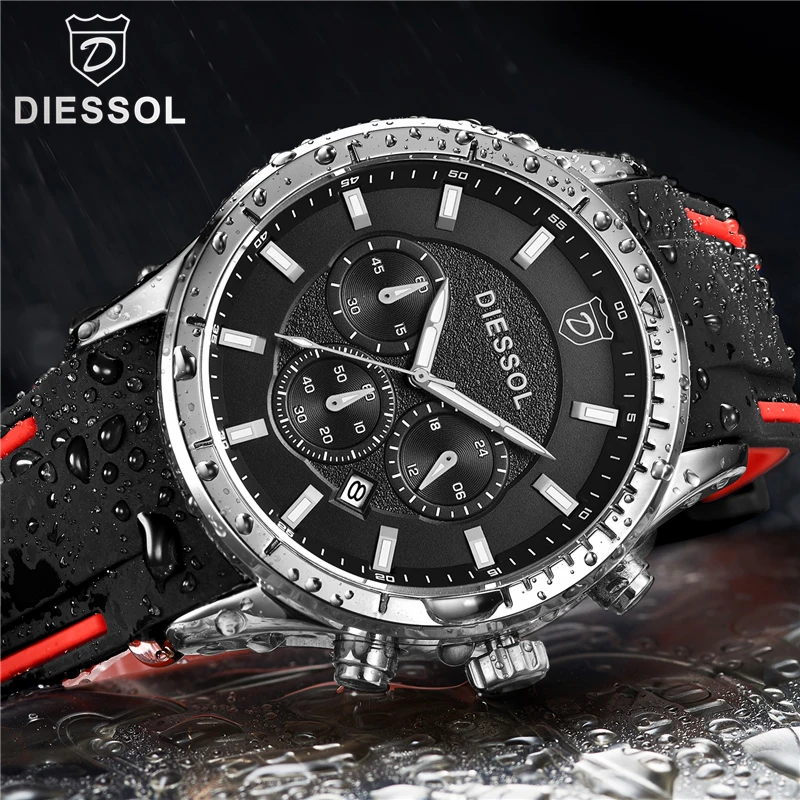 Reloj Hombre 2019 DIESSOL Mens Watches Top Brand Luxury Fashion Rubber Band Date Watch Men Casual Quartz Waterproof Sport Watch
Reloj Hombre 2019 DIESSOL Mens Watches Top Brand Luxury Fashion Rubber Band Date Watch Men Casual Quartz Waterproof Sport Watch