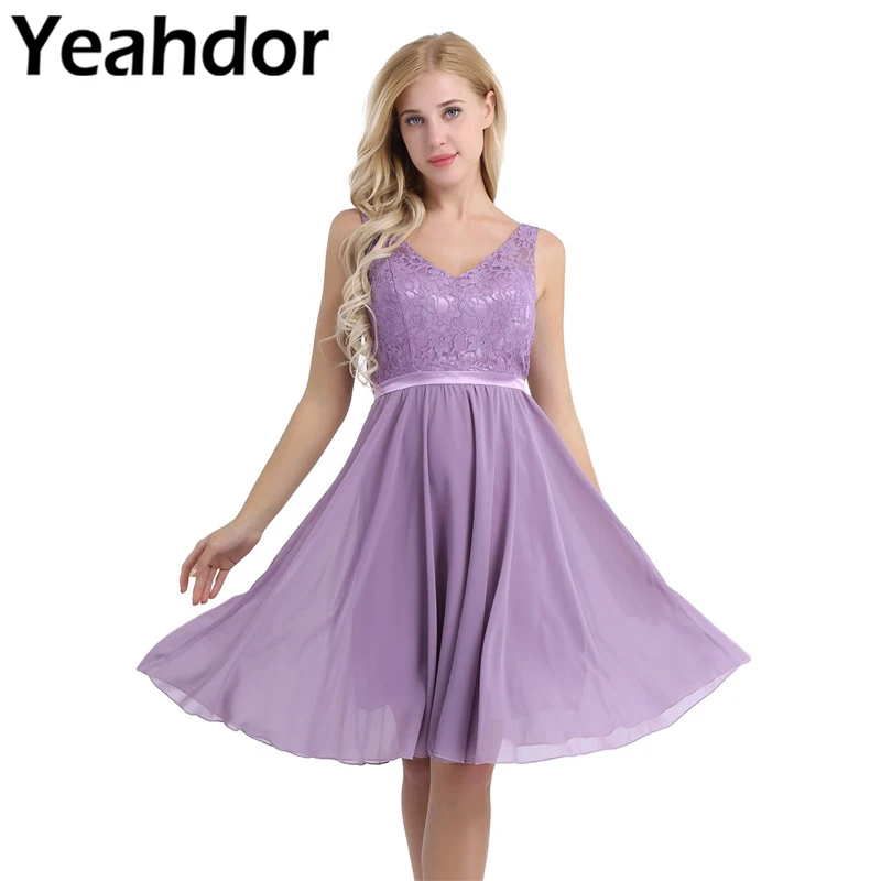 Women Ladies Bridesmaid Dress Sleeveless V Neck Embroidered Lace Floral Chiffon Elegant for Wedding Formal Party Pageant Vestido
Women Ladies Bridesmaid Dress Sleeveless V Neck Embroidered Lace Floral Chiffon Elegant for Wedding Formal Party Pageant Vestido