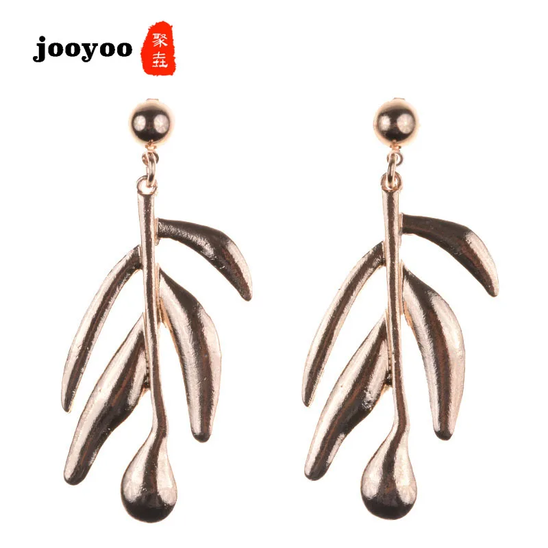 New Personality Leaf Shape Earrings Alloy Simple Geometric Earrings Fashion Retro Gold Big Earrings Bohemian Style jooyoo
New Personality Leaf Shape Earrings Alloy Simple Geometric Earrings Fashion Retro Gold Big Earrings Bohemian Style jooyoo