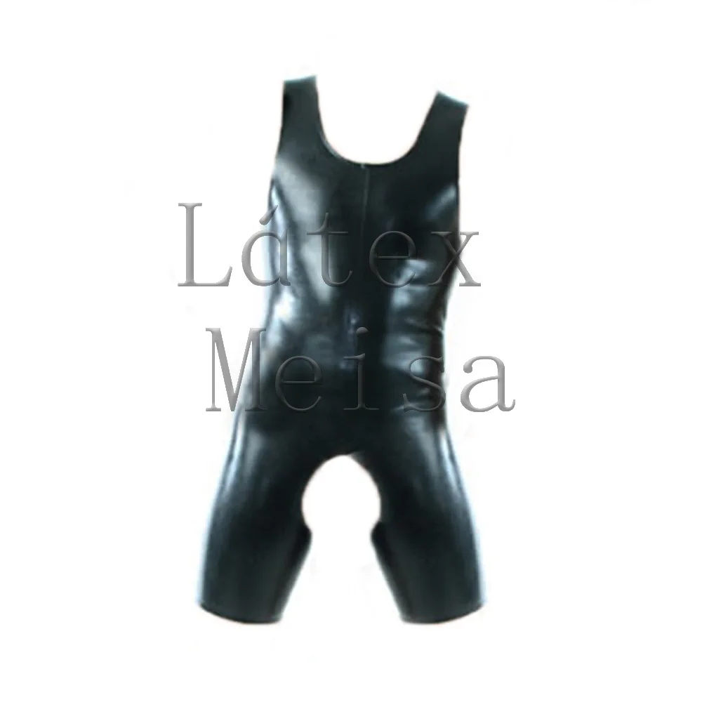 Male's vest latex catsuit Zentai skin tight bodysuit open crotch and NO zip in black color
Male's vest latex catsuit Zentai skin tight bodysuit open crotch and NO zip in black color