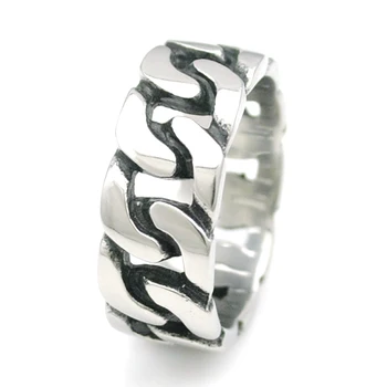 Punk Biker Chain Fashion Hot Sale 10mm0 / 5mm Silver Ring Rock Cool Stainless Steel Jewelry For Men Best Party Gifts HR505
Punk Biker Chain Fashion Hot Sale 10mm0 / 5mm Silver Ring Rock Cool Stainless Steel Jewelry For Men Best Party Gifts HR505