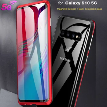 LUPHIE Magnet Adsorption Metal Bumper for Samsung Galaxy S10 5G Phone Case Frame with Back Tempered Glass protection Phone Cover
LUPHIE Magnet Adsorption Metal Bumper for Samsung Galaxy S10 5G Phone Case Frame with Back Tempered Glass protection Phone Cover