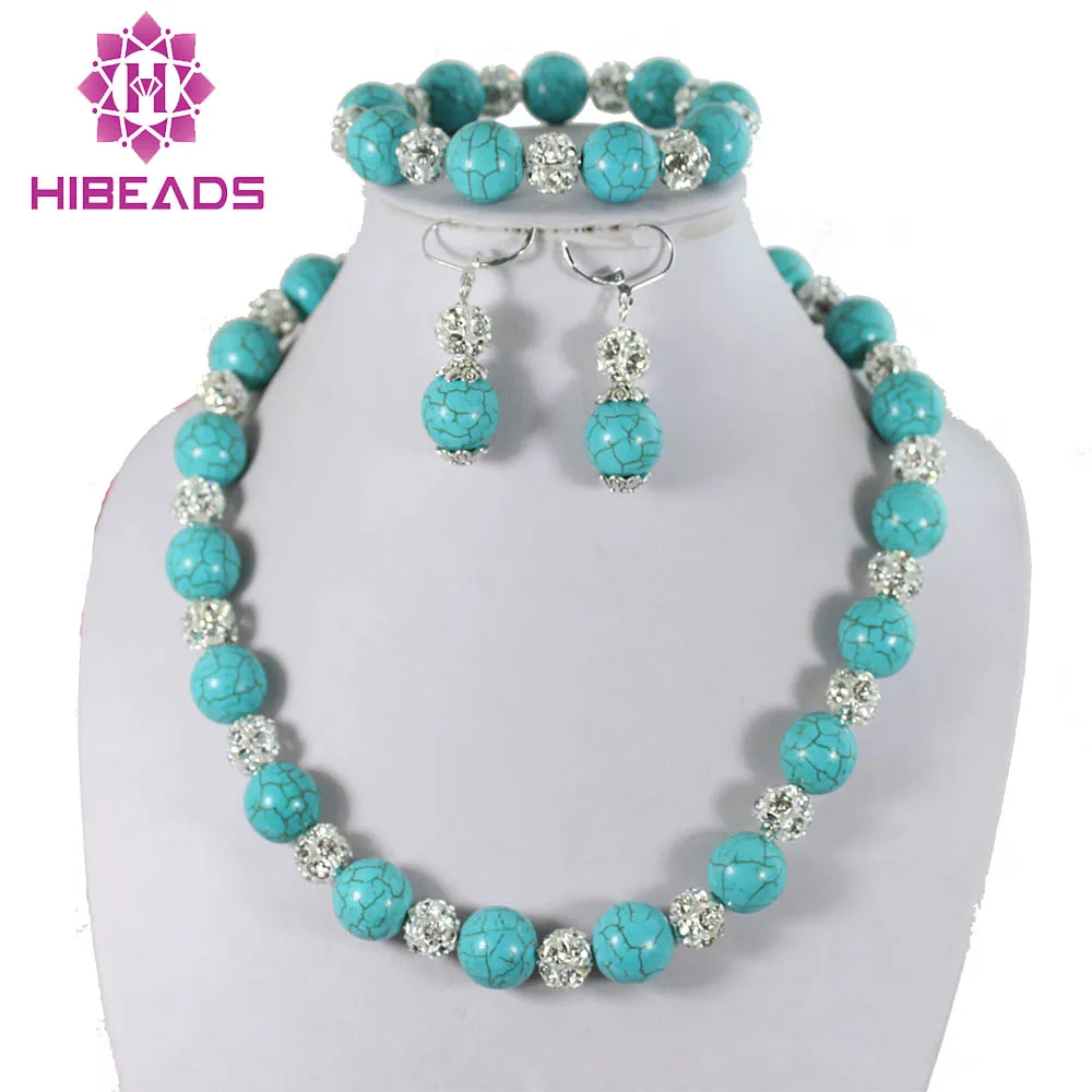 14mm Stone Beads Necklace/Bracelet/Earring Set Dotted With New Rhinestone Findings TN077
14mm Stone Beads Necklace/Bracelet/Earring Set Dotted With New Rhinestone Findings TN077