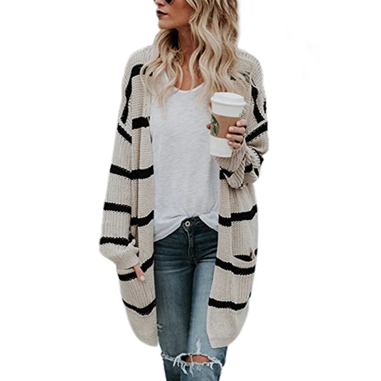 2019 Fall Fashion Women Striped Sweater Long Cardigans Elegant Knitted Shrugs Plus Size Jumper Knitwear Sweaters Casual Outwear
2019 Fall Fashion Women Striped Sweater Long Cardigans Elegant Knitted Shrugs Plus Size Jumper Knitwear Sweaters Casual Outwear
