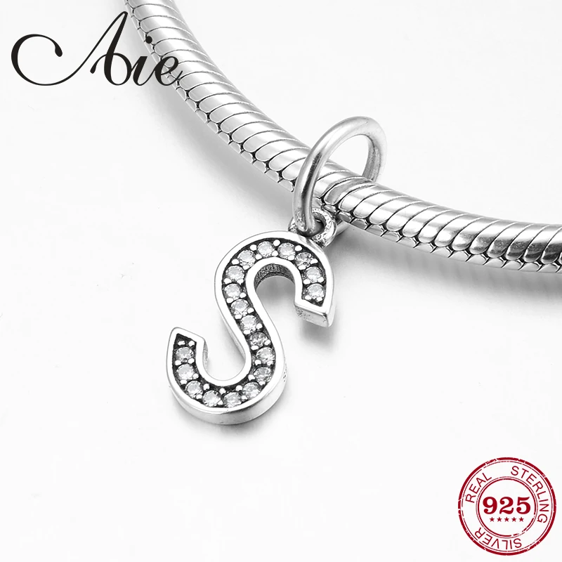 Real 925 Sterling Silver New wholesale letter alphabet S pendant beads for jewelry making fit Original Pandora Charms Bracelet
Real 925 Sterling Silver New wholesale letter alphabet S pendant beads for jewelry making fit Original Pandora Charms Bracelet