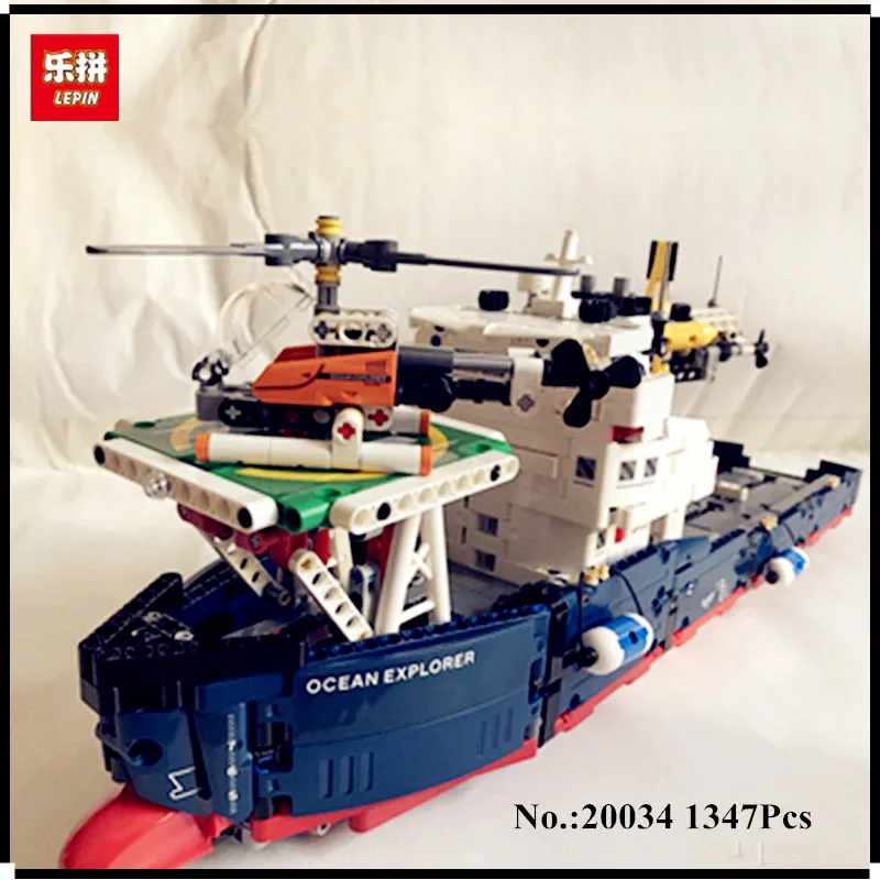 IN STOCK Lepin 20034 1347pcs Genuine New Technic Series The Searching Ship Set Educational Building Blocks Bricks Toys 42064
IN STOCK Lepin 20034 1347pcs Genuine New Technic Series The Searching Ship Set Educational Building Blocks Bricks Toys 42064