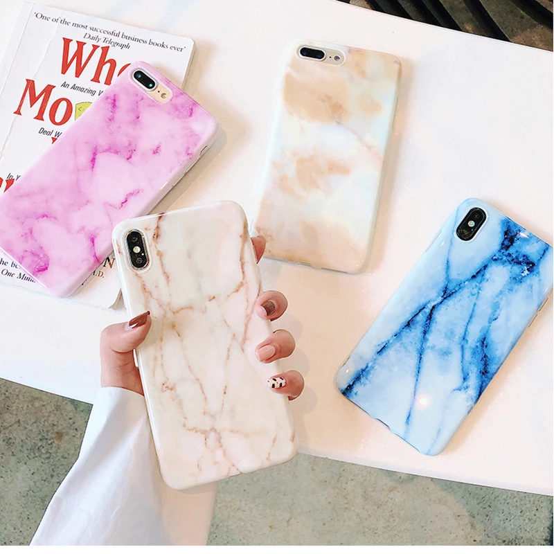 Marble Phone Case For iphone 6 7 8 XS MAX Soft TPU Back Cover Dirt-Resistant Anti-Knock For iphone 6S 7 8 Plus iphone X XR Case
Marble Phone Case For iphone 6 7 8 XS MAX Soft TPU Back Cover Dirt-Resistant Anti-Knock For iphone 6S 7 8 Plus iphone X XR Case