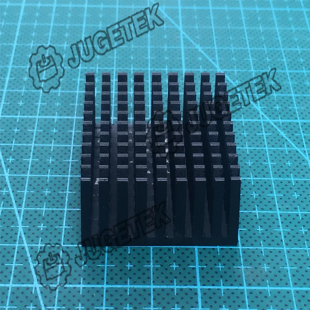 

10pcs/lot 35mm length 35mm width 14mm height High Quality Super Heat Conduction Aluminum Black Heatsink