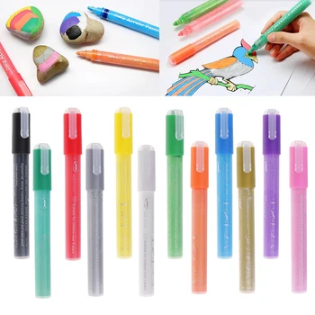 12 Pieces Waterproof Acrylic Paint Marker Art Pen for Sketch Craft Scrapbook Card Making Supply With 2pcs Packing Box
12 Pieces Waterproof Acrylic Paint Marker Art Pen for Sketch Craft Scrapbook Card Making Supply With 2pcs Packing Box