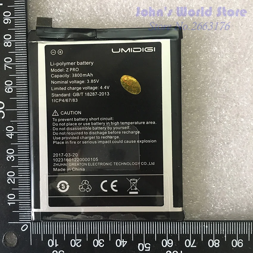 Umi Z Pro Battery UMIDIGI Z Pro High Quality Original Large Capacity 3800mAh Back Up For UMI Z Pro Z1 Smart Phone
Umi Z Pro Battery UMIDIGI Z Pro High Quality Original Large Capacity 3800mAh Back Up For UMI Z Pro Z1 Smart Phone