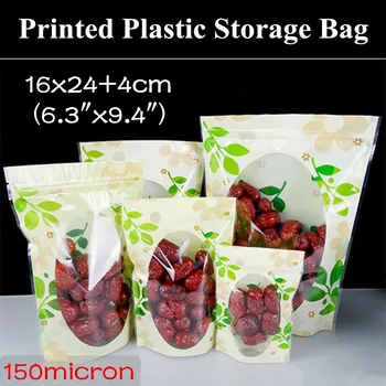 50pcs 16x24+4cm (6.3"x9.4") Stand up Color Printed Plastic Packaging Bag Green Leaf Clear Window Recloseable Plastic Zip Pouch
50pcs 16x24+4cm (6.3"x9.4") Stand up Color Printed Plastic Packaging Bag Green Leaf Clear Window Recloseable Plastic Zip Pouch