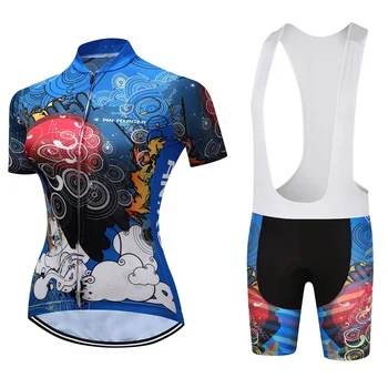 New Summer Short Sleeve Cycling Jersey Gel Pad Bib Shorts Sets Female Bicycle Clothing Women Racing Bike Clothes Kits
New Summer Short Sleeve Cycling Jersey Gel Pad Bib Shorts Sets Female Bicycle Clothing Women Racing Bike Clothes Kits