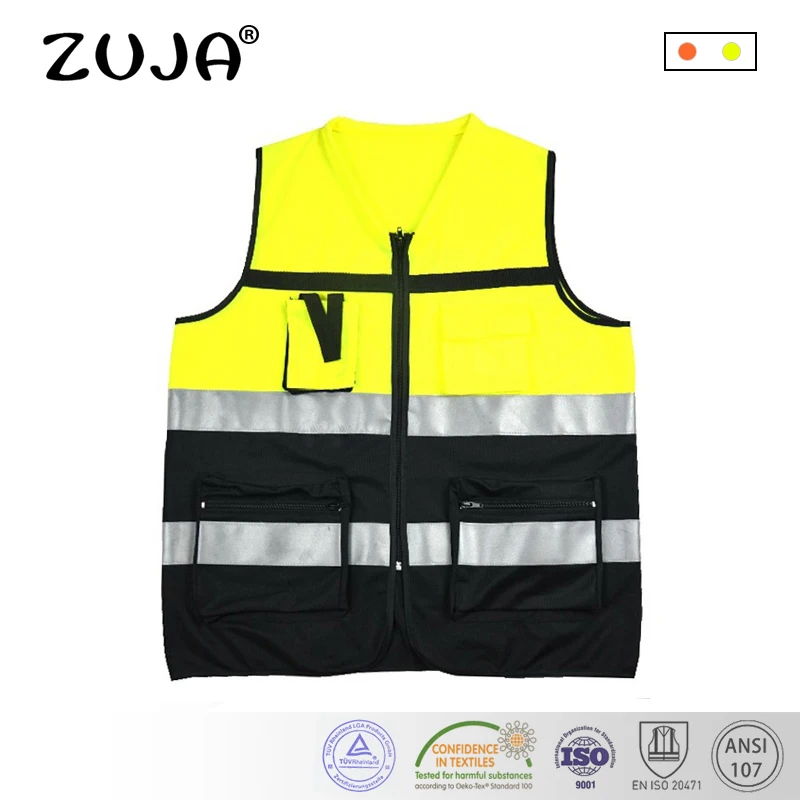 Yellow Black Work Clothes Reflective Safety Vest Chaleco Reflectante Gilet Jaune Securite Reflective Tape Good Quality
Yellow Black Work Clothes Reflective Safety Vest Chaleco Reflectante Gilet Jaune Securite Reflective Tape Good Quality