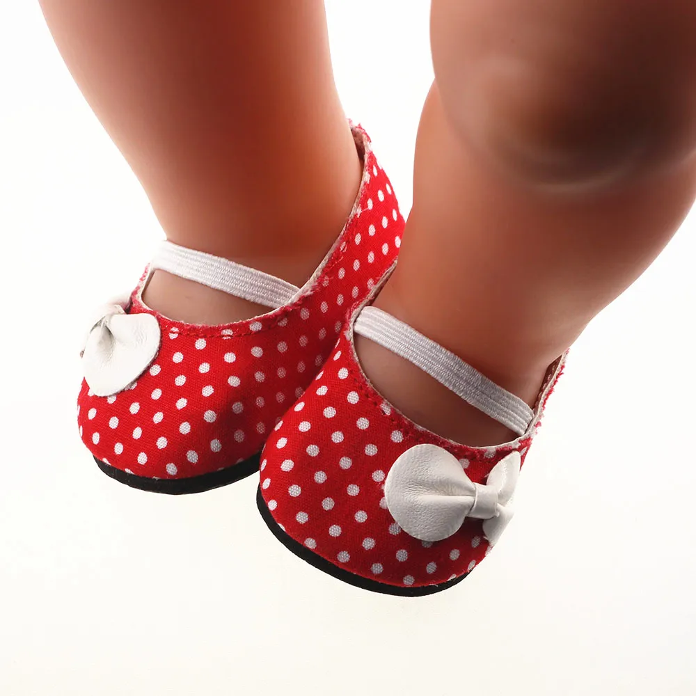 

New Style Red Bowknot shoes Wear fit 43cm Baby Born zapf, Children best Birthday Gift