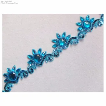 New Handmade Blue Sequined Beaded Stoned Crown-shaped Lace Appliques Trimming Dancing Costume Decorating Sewing DIY Craft PBT18A
New Handmade Blue Sequined Beaded Stoned Crown-shaped Lace Appliques Trimming Dancing Costume Decorating Sewing DIY Craft PBT18A