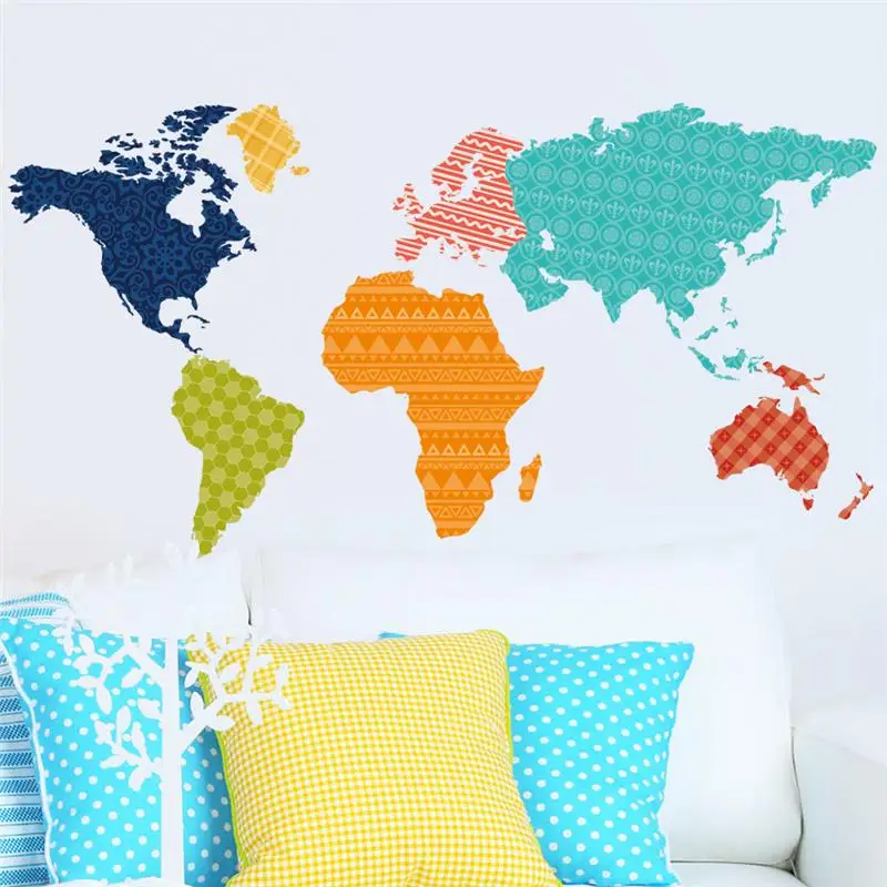 Colorful PVC 60x90cm World Map Removable Vinyl Decal Art Mural Home Decor Wall Stickers or World Trip Map Wall Sticker
Colorful PVC 60x90cm World Map Removable Vinyl Decal Art Mural Home Decor Wall Stickers or World Trip Map Wall Sticker