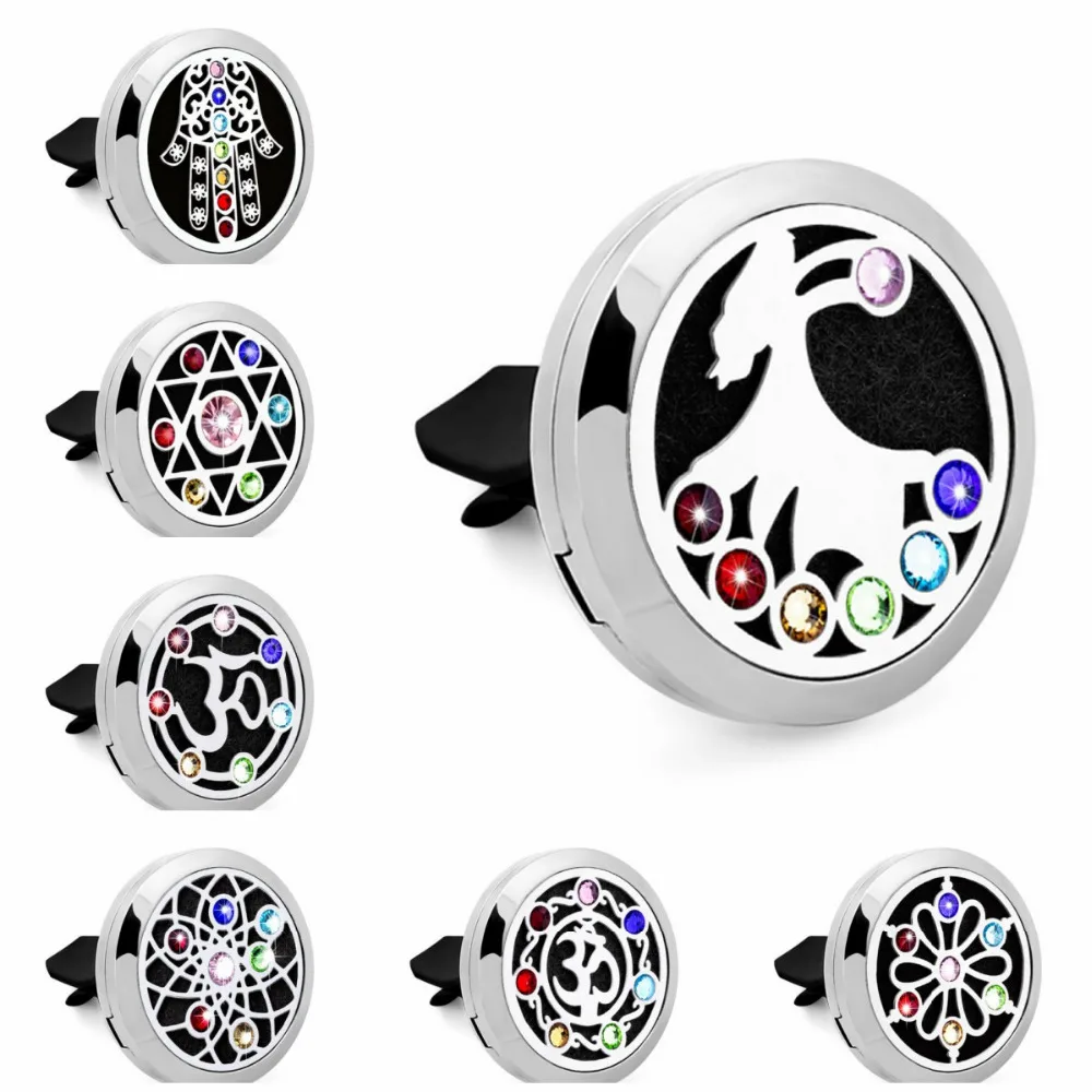 30mm Rhinestone Stainless Steel Essential Oil Car Diffuser Locket Vent Clip Aromatherapy Diffuser Locket 10pcs Pads Random
30mm Rhinestone Stainless Steel Essential Oil Car Diffuser Locket Vent Clip Aromatherapy Diffuser Locket 10pcs Pads Random