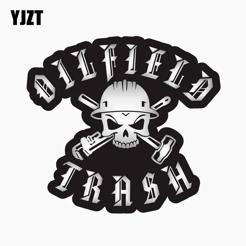 YJZT 14.2CM*13CM OILFIELD TRASH SKULL TOOLS Personality Reflective Car Sticker Motorcycle Accessories C1-7671
YJZT 14.2CM*13CM OILFIELD TRASH SKULL TOOLS Personality Reflective Car Sticker Motorcycle Accessories C1-7671