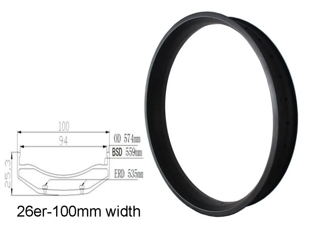26er Full Carbon Fiber 100mm Width Snow Fat Bike Rim Black disc brake bicycle rim
26er Full Carbon Fiber 100mm Width Snow Fat Bike Rim Black disc brake bicycle rim