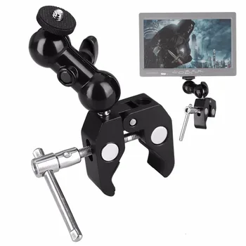 Camera Clamp Ball Head Magic Friction Arm Mount Super Crab Clamp Articulating For DJI Ronin Gimbal DSLR LCD Monitor
Camera Clamp Ball Head Magic Friction Arm Mount Super Crab Clamp Articulating For DJI Ronin Gimbal DSLR LCD Monitor