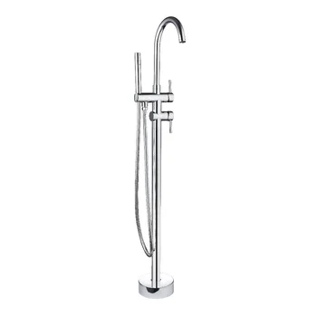 Torayvino Floor Stand Mount Swivel Spout Solid Brass Bathroom Chrome Double Handles Bathtub Bathroon Basin Sink Faucet 51014
Torayvino Floor Stand Mount Swivel Spout Solid Brass Bathroom Chrome Double Handles Bathtub Bathroon Basin Sink Faucet 51014
