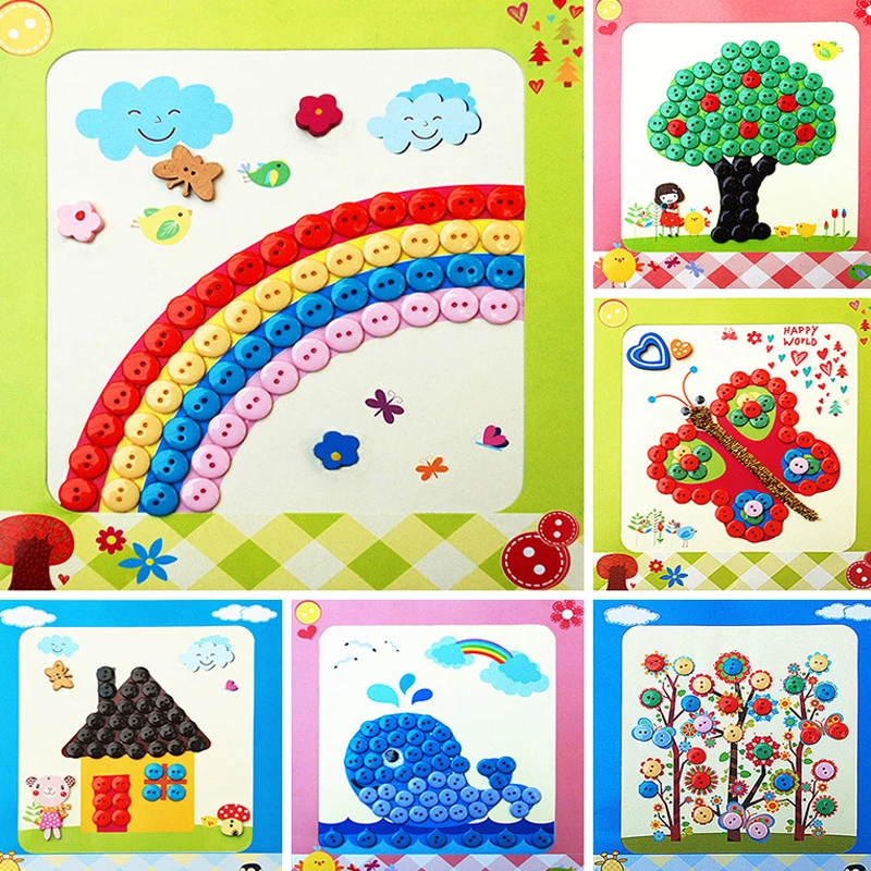 DIY Buttons Kindergarten Interactive Toys Hand-made Paste Picture Educational Toys Sticker Kids Gifts
DIY Buttons Kindergarten Interactive Toys Hand-made Paste Picture Educational Toys Sticker Kids Gifts