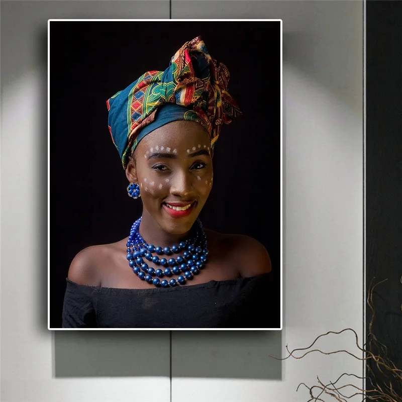 Black African Art Nude Woman Necklace Canvas Painting Posters and Print Scandinavian Style Wall Art Picture for Living Room
Black African Art Nude Woman Necklace Canvas Painting Posters and Print Scandinavian Style Wall Art Picture for Living Room