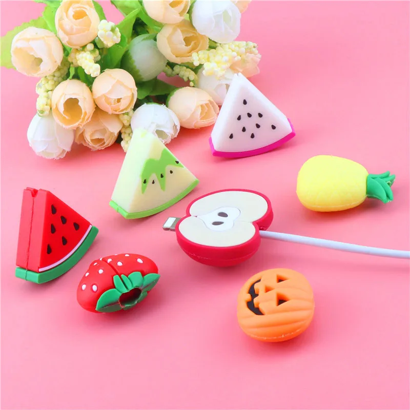 SIANCS 1Pcs Cute Anti-break Fruit Cable protector for iPhone Usb Cable Cartoon Mini Silicone Cover Charging Cable Winder
SIANCS 1Pcs Cute Anti-break Fruit Cable protector for iPhone Usb Cable Cartoon Mini Silicone Cover Charging Cable Winder