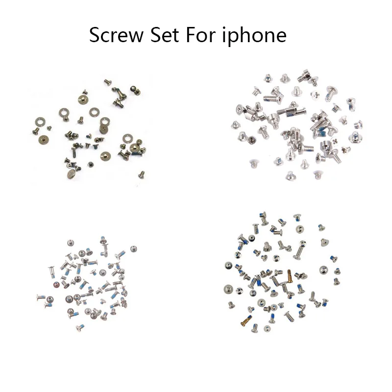 Full Screws Set Kit Repair Parts For iphone 4S 5 5C 5S SE 6 6S 6S Plus 7 7 Plus 8 X Repair Bolt Complete Kit Replacement Parts
Full Screws Set Kit Repair Parts For iphone 4S 5 5C 5S SE 6 6S 6S Plus 7 7 Plus 8 X Repair Bolt Complete Kit Replacement Parts