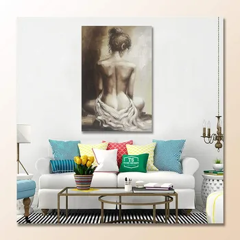 Modern Oil Paintings 100% Hand Painted Lady Back Figurative Canvas Wall Art Stretched Home Decor 24" x36"
Modern Oil Paintings 100% Hand Painted Lady Back Figurative Canvas Wall Art Stretched Home Decor 24" x36"