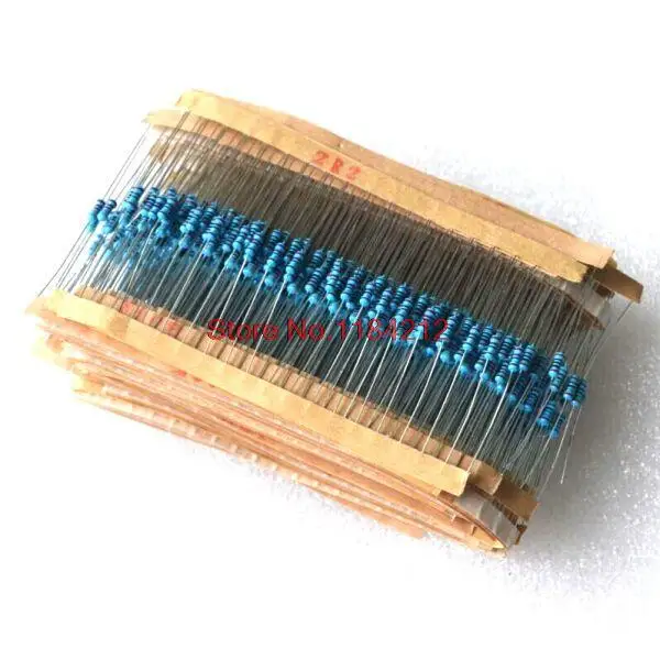 600pcs/set 30 Kinds 1/4W Resistance 1% Metal Film Resistor Pack Assorted Kit 1K 10K 100K 220ohm 1M Resistors
600pcs/set 30 Kinds 1/4W Resistance 1% Metal Film Resistor Pack Assorted Kit 1K 10K 100K 220ohm 1M Resistors