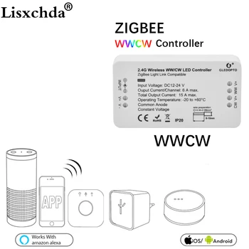 ZIGBEE bridge Led Controller ww/cw dimmer strip Controller DC12/24V zll standard app led controller compatible with LED ECHO
ZIGBEE bridge Led Controller ww/cw dimmer strip Controller DC12/24V zll standard app led controller compatible with LED ECHO