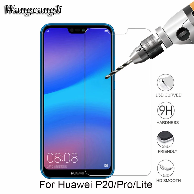

For Huawei P20 Lite glass 0.26mm 9H Hardness Protector GlassHuawei P20 Pro Tempered Glass High Quality Safety