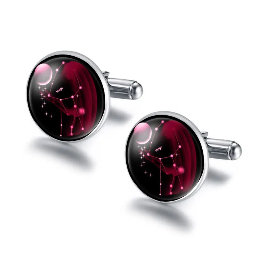NingXiang Zodiac Glass Cabochon Aries Virgo Taurus Cancer Leo Gemini Libra Cuff Links Constellations Cuff Button for Mens Shirt
NingXiang Zodiac Glass Cabochon Aries Virgo Taurus Cancer Leo Gemini Libra Cuff Links Constellations Cuff Button for Mens Shirt