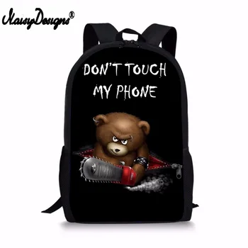 NOISYDESIGNS Dropshipping 2019 Middle School Backpacks Angry Bear And Phone Printed Rucksack For Boys Supplies Women Men Laptop
NOISYDESIGNS Dropshipping 2019 Middle School Backpacks Angry Bear And Phone Printed Rucksack For Boys Supplies Women Men Laptop