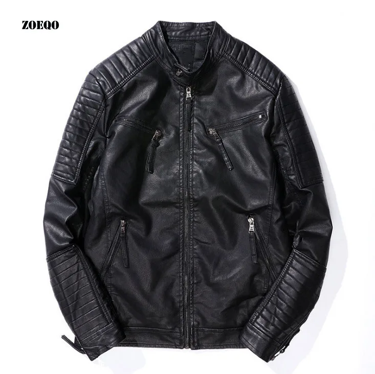 Male Leather Coats Slim Fit Men's Leather Jackets Stand Collar Coats Male Motorcycle Leather Jacket Casual Slim Brand Clothing
Male Leather Coats Slim Fit Men's Leather Jackets Stand Collar Coats Male Motorcycle Leather Jacket Casual Slim Brand Clothing