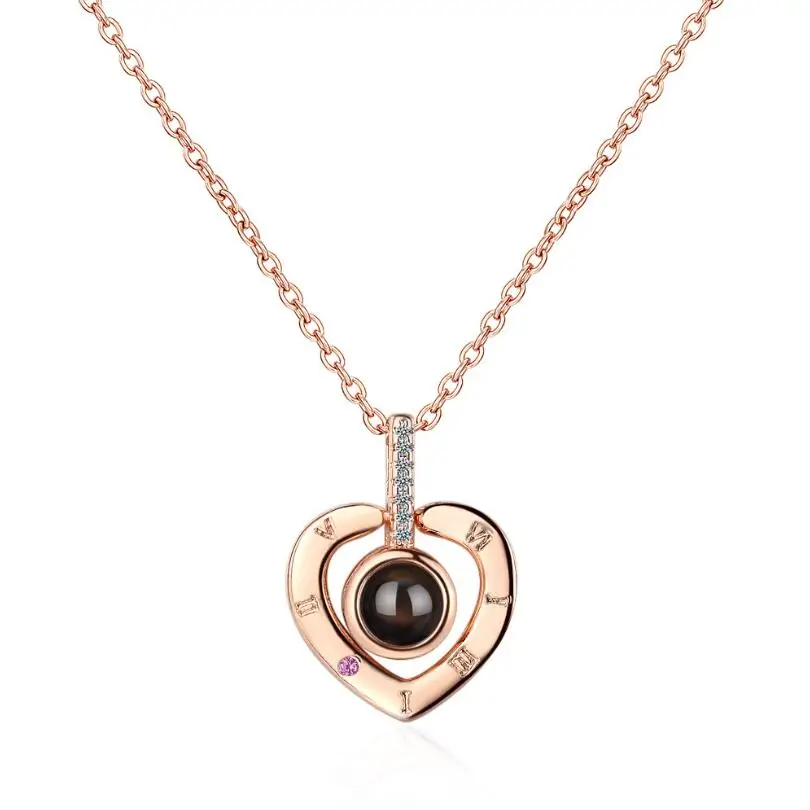 100 Projection Language Zircon Heart Pendants Necklaces For Women Trend Short Clavicle Chain 925 Sterling Silver Jewelry SAN117
100 Projection Language Zircon Heart Pendants Necklaces For Women Trend Short Clavicle Chain 925 Sterling Silver Jewelry SAN117