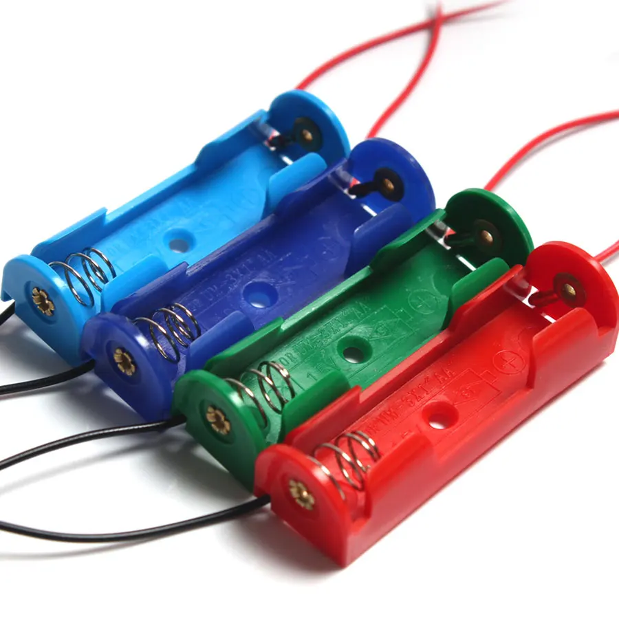 10Pcs/Lot Colorful AA 1.5V DIY Plastic Case Holder Storage Box Battery Box With Wire Lead For Soldering connecting
10Pcs/Lot Colorful AA 1.5V DIY Plastic Case Holder Storage Box Battery Box With Wire Lead For Soldering connecting