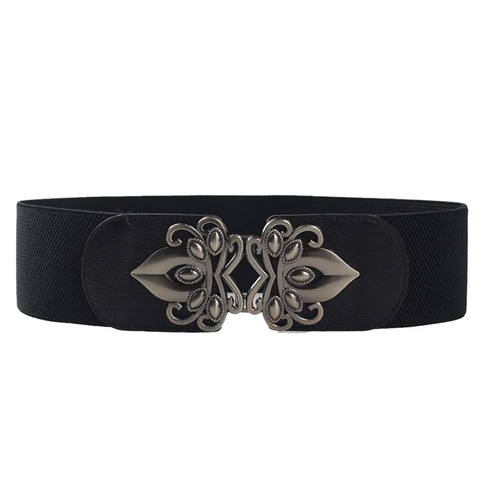 Women Wide Waist Belt Korean Style Stretch Cummerbund Female Metal Buckle Elastic Strap Waistband #YL
Women Wide Waist Belt Korean Style Stretch Cummerbund Female Metal Buckle Elastic Strap Waistband #YL