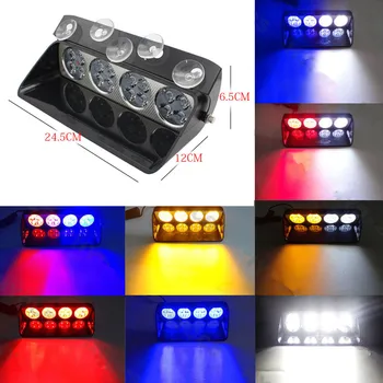 XYIVYG 16 LED Car Truck Windshield Emergency Warning Flash Strobe Light 12V Red Dashboard Flashing Lamp White Blue Amber
XYIVYG 16 LED Car Truck Windshield Emergency Warning Flash Strobe Light 12V Red Dashboard Flashing Lamp White Blue Amber