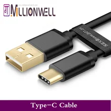 Millionwell 0.5/1/2/3M Black Type-C USB Data Sync Charger Cable For Letv Nokia N1 For Macbook 12″ OnePlus 2 ZUK Z1 Nexus 5X/6P